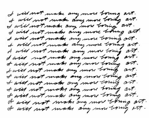 john baldessari boring art