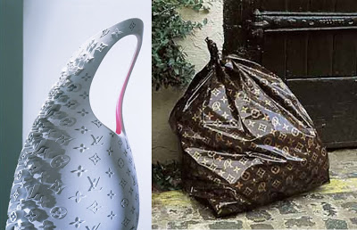 Louis Vuitton Trash Bag in Use with Contents
